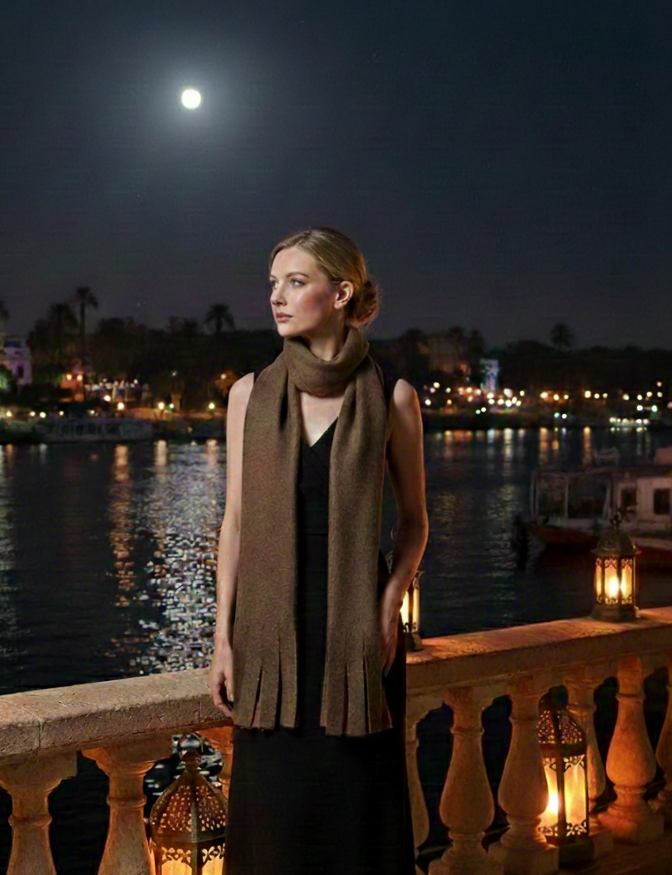 Winter scarf - Brown