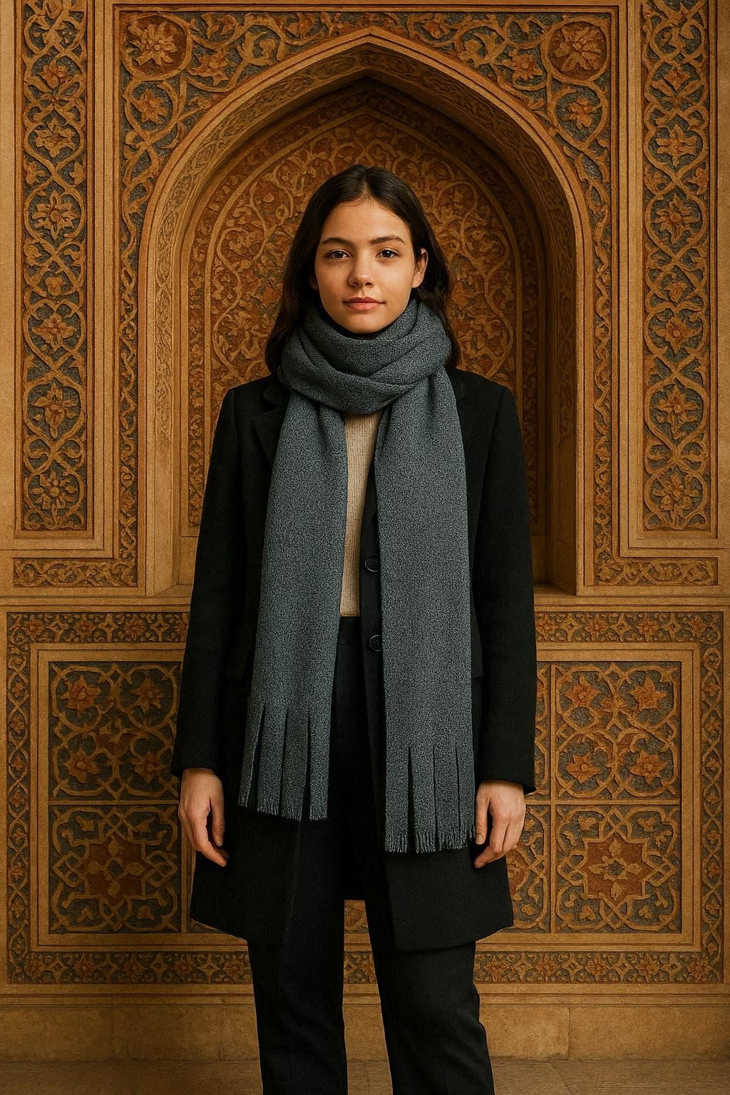 Winter scarf - Grey